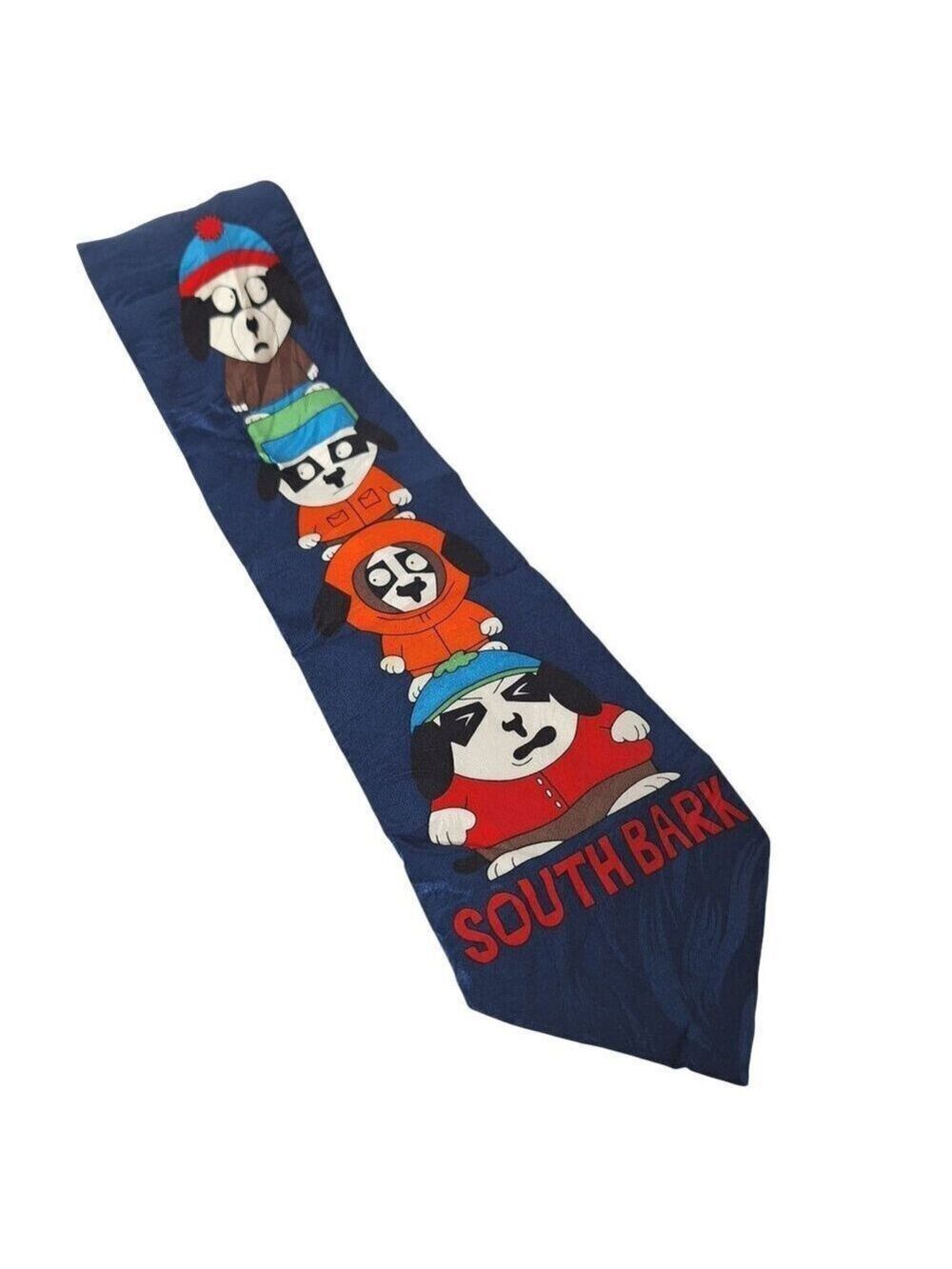 Big Dogs South Bark Silk Necktie Cartoon Novelty